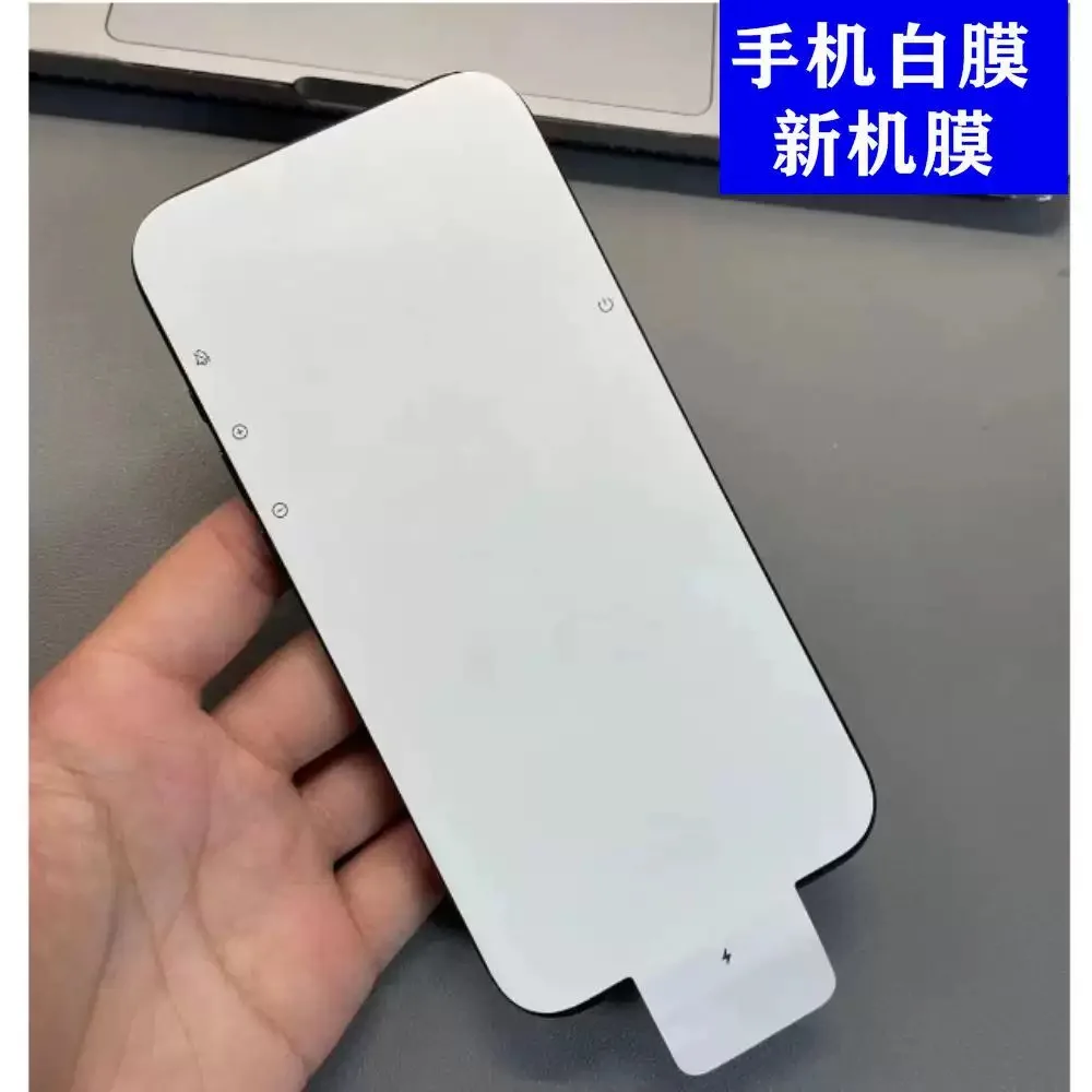 新しい携帯電話フロントガラス工場出荷時紙フィルムステッカー-ip-17-16-15-14-16pro-15pro-16promax-13-lcd外側画面保護フィルム