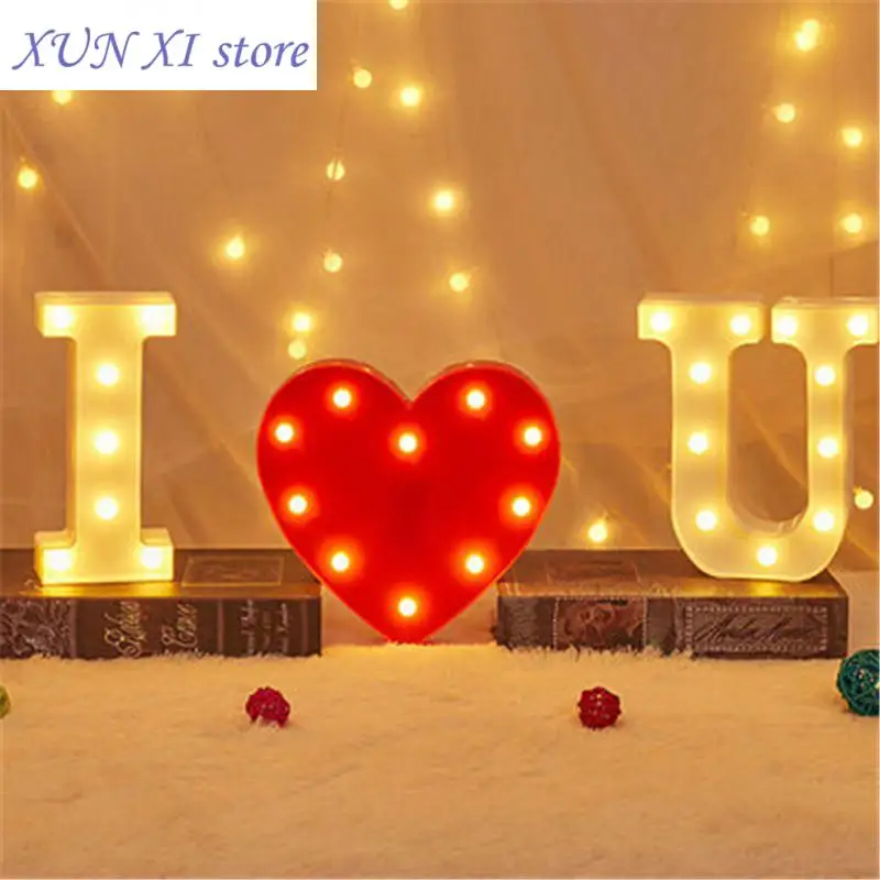 

Decorative Letters LED Night Lighting Wedding Love Without Battery Confession Proposal Decoration Large Decorative Letters.