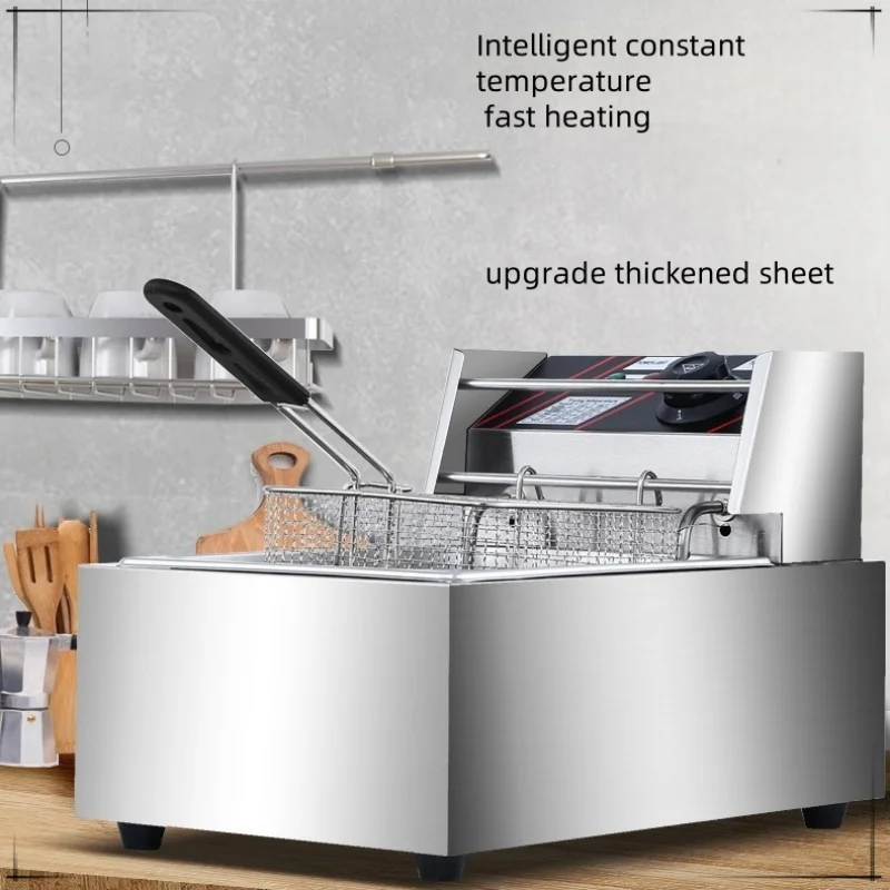 Coercial Desktop Stainless Steel Deep Fryer Western Kitchen French Fries hine Fried Chicken Oen Frying Oen