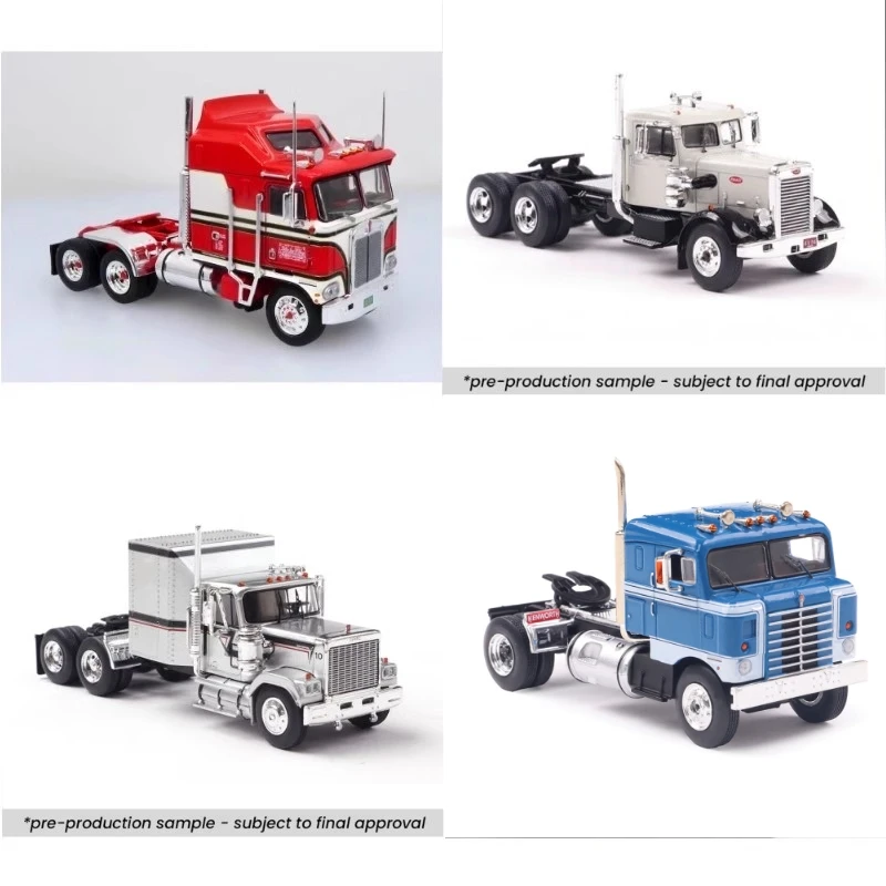 

In stock: 1:64 Kenworth K100 Peter 281 trailer head die-cast alloy car model, boy gift toy, adult collectible display item.