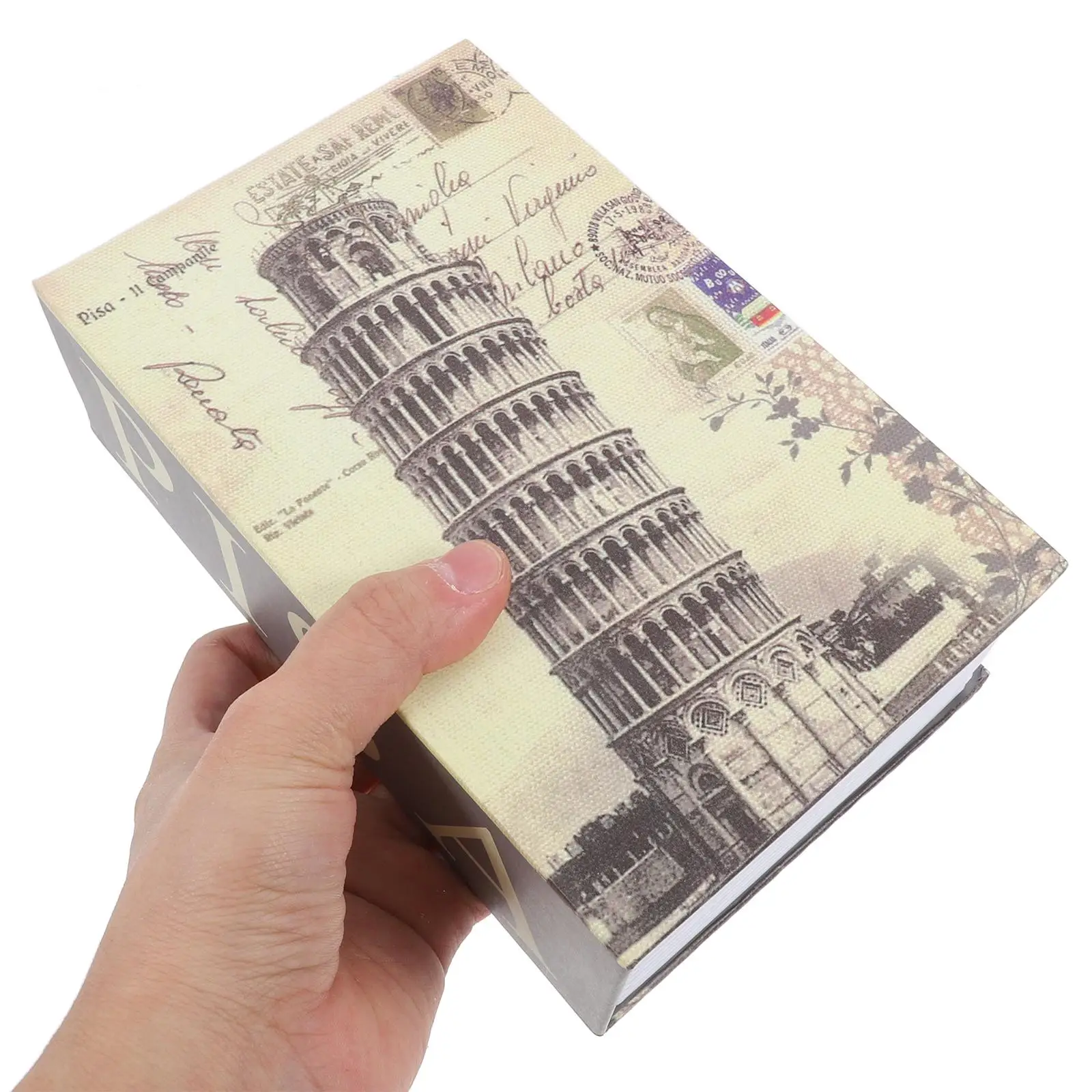 Realistic Book Safe Key Lock for Money Jewelry Documents Valuables Portable Durable Construction Hidden Storage Security Box