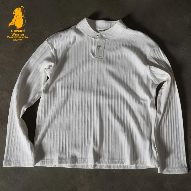Charity Money Making Henry Collar Long Sleeve Basic Upward Hero Sweatshirt Polyester Fiber Warm Loose Fit Autumn Winter