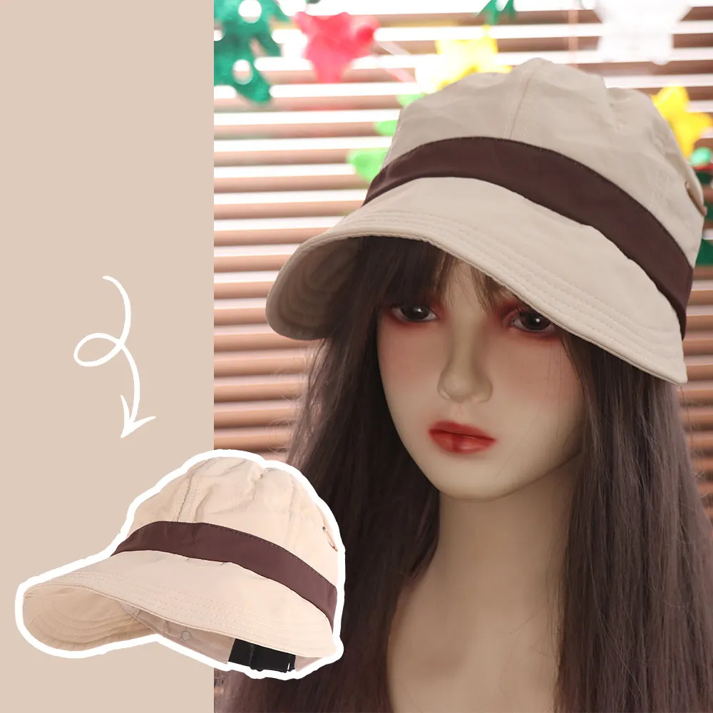 بلغت ذروتها قبعة عادية واسعة حافة قبعة الشمس تنفس ظلة في الهواء الطلق قبعة للشاطئ يند برهان مع قناع هوك منقار البط قبعة الصيد