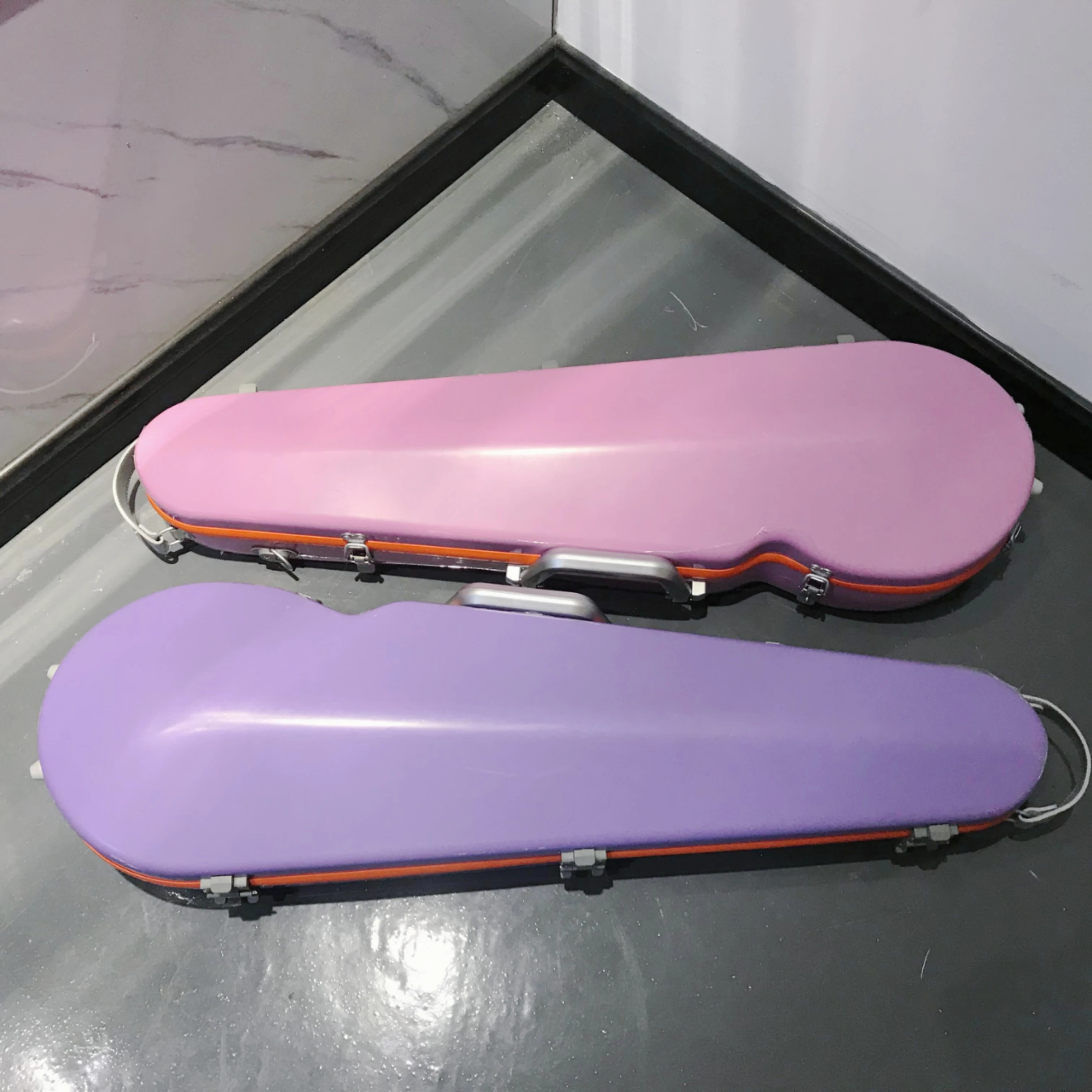 Triangle Fiberglass Light Weight Violin Case Colorful Portable Case
