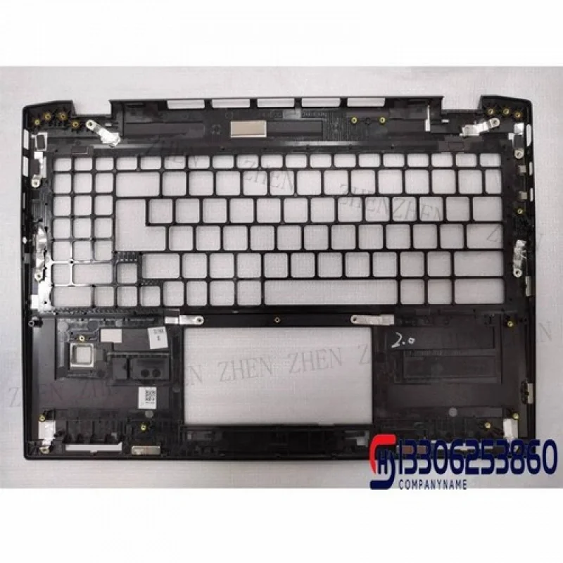 Y Palmrest لـ MSI Summit E16 MS-1591 1592 مع فتحة بصمة الإصبع باللون الأسود #2