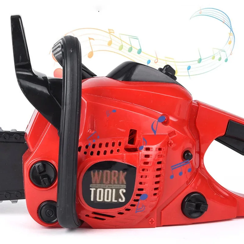 Jouet de tronçonneuse haute simulation pour enfants avec effets sonores, outil de tronçonneuse électrique, jouet éducatif pour enfants, cadeau de noël