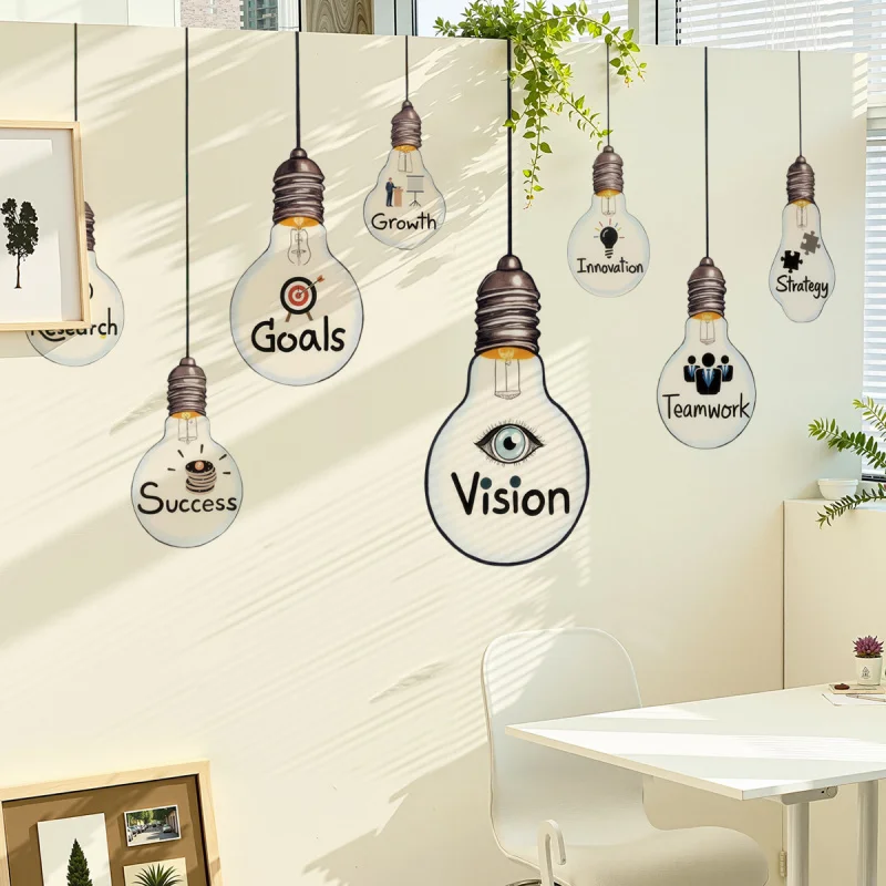 

Wall Hanging Light Wall Decoration Sticker Bedroom Sofa Background Wallpaper Bulb Wall Sticker Self-Adhesive Removable