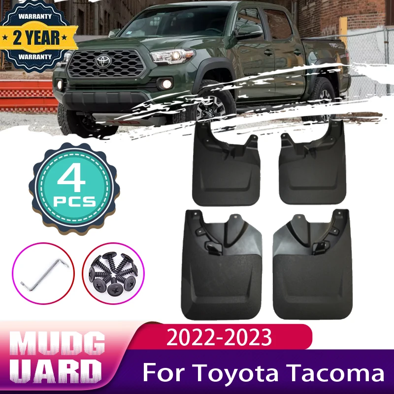 

4x автомобильные брызговики для Toyota Tacoma, аксессуары 2023 2022 N300, молния, брызговик, брызговик, брызговик, автомобильные аксессуары