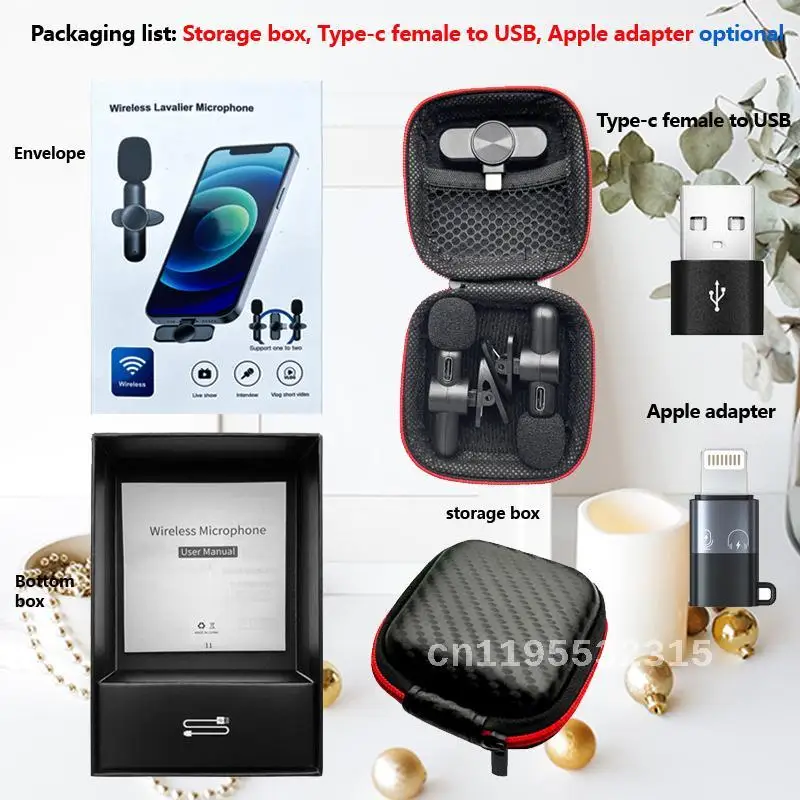 

Беспроводной микрофон с отворотом, 2,4 ГГц, запись, шумоподавление, живой звук, качественный Мобильный микрофон с K-тремя песнями