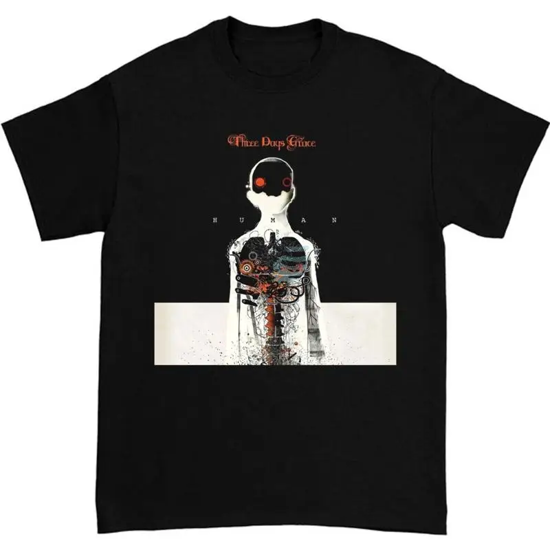 

New Rare Three Days Grace Human Family Black S 235XL T Shirt