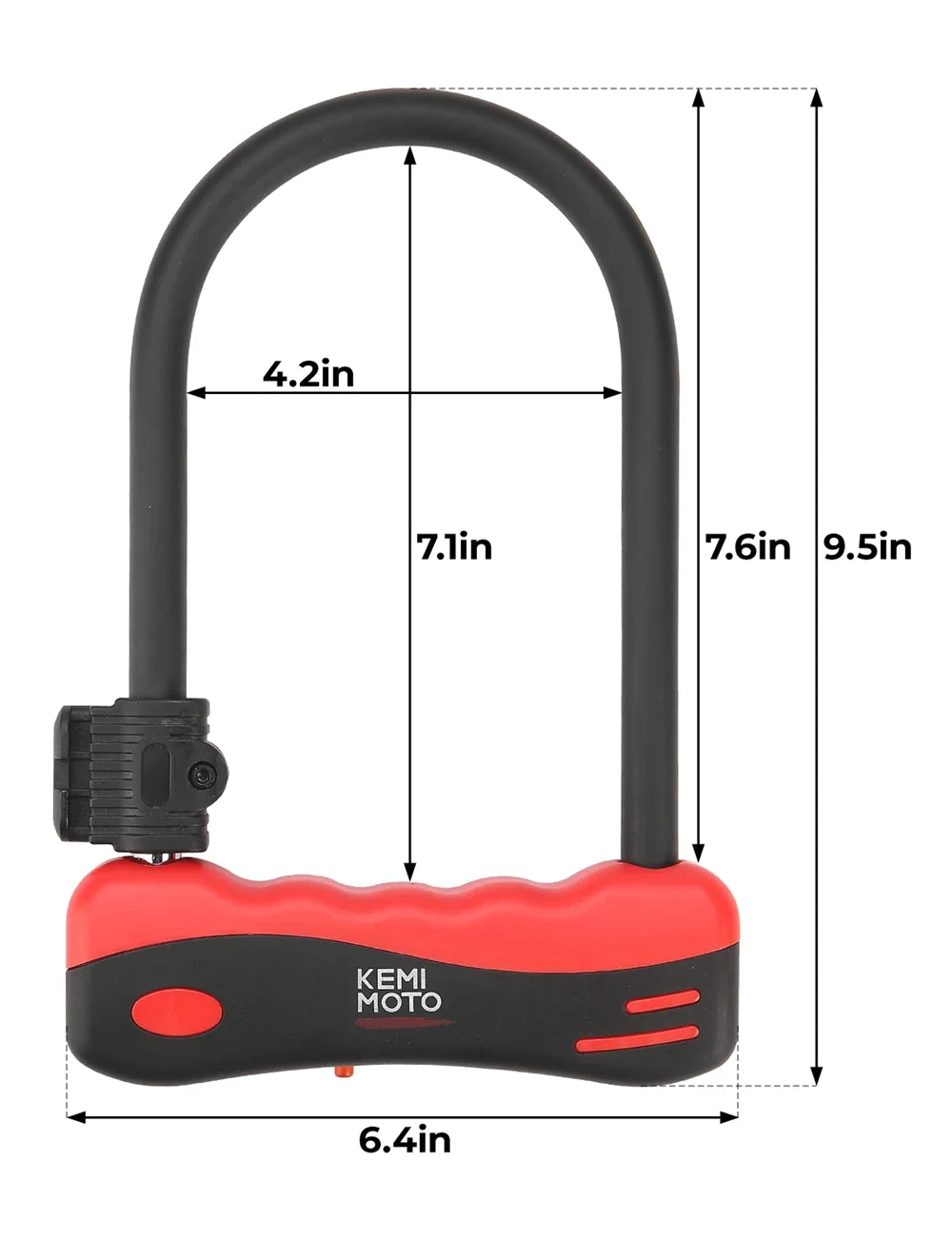 Moto U Lock With 10mm Cable Anti-Theft Motorcycle Locks With Shackle Mounting Bracket For Bicycle Mountain Bikes Ebikes Scooters