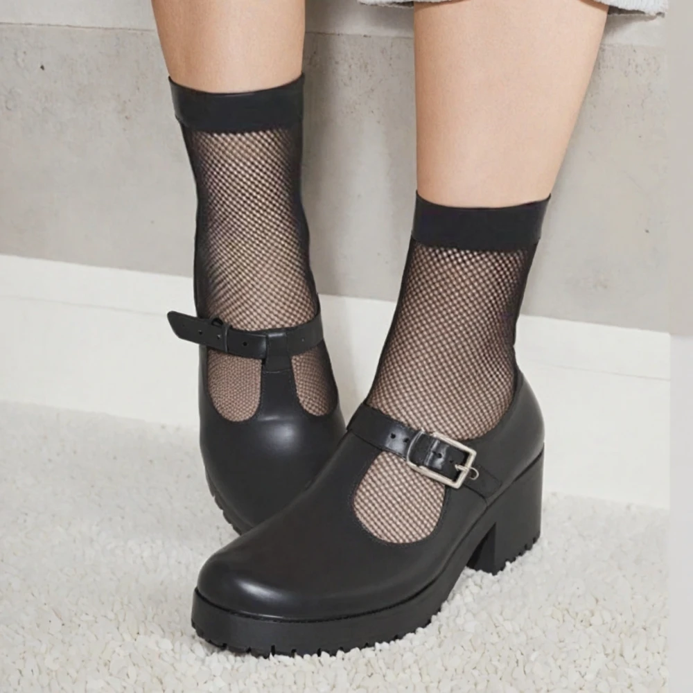Weiße atmungsaktive Fischnetz dünne solide Sexy Mesh Frauen Damen für Mädchen süße Heels lustige Sox Knöchel Perle Mesh süße Spitzensocken – Detail 1
