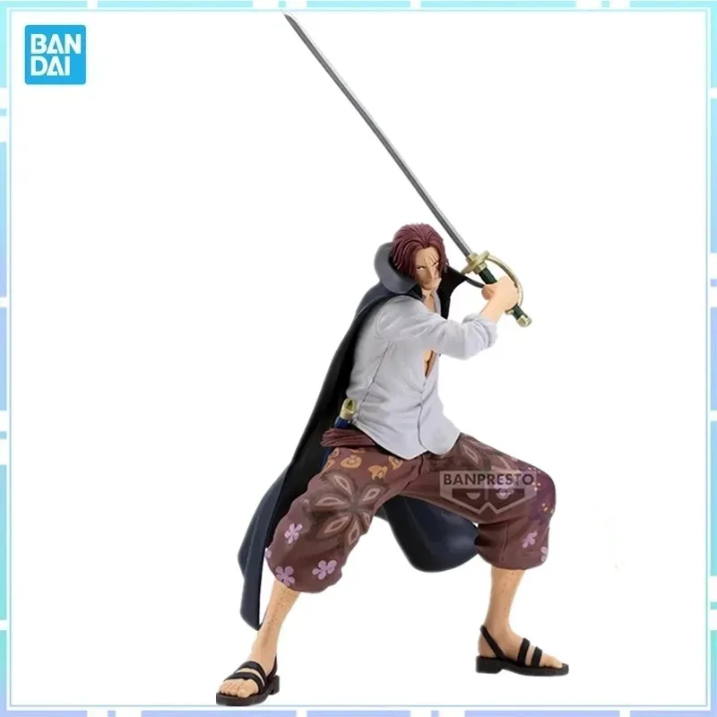 

Bandai Original BANPRESTO Anime One Piece Grandista GROS Shanks PVC Action Figure Model Collectible Toy Gifts