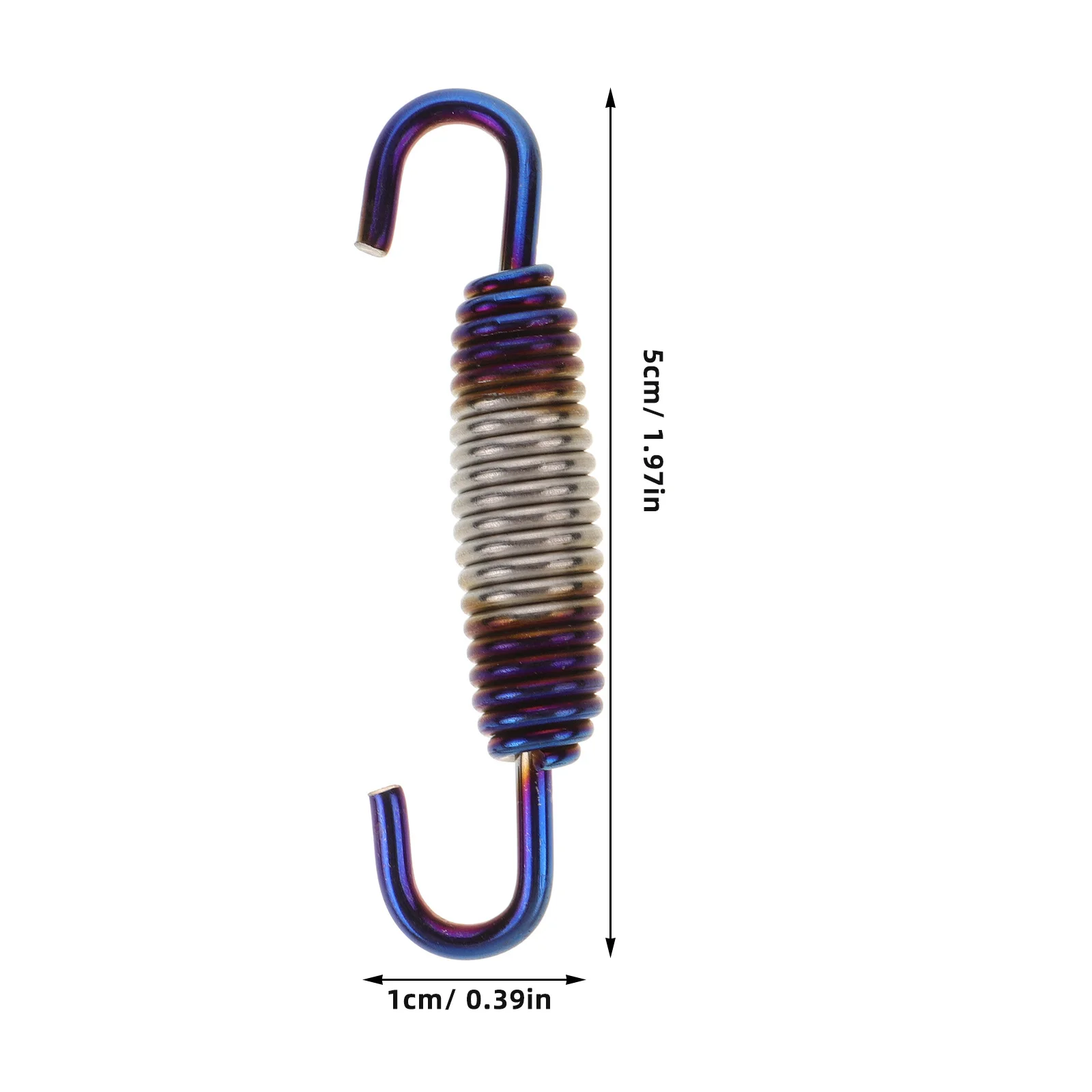 2Pcs Universal Pipe Spring for Motorcycles High Strength Metal Spring Hook Muffler Mounting Accessory Improved Vibration