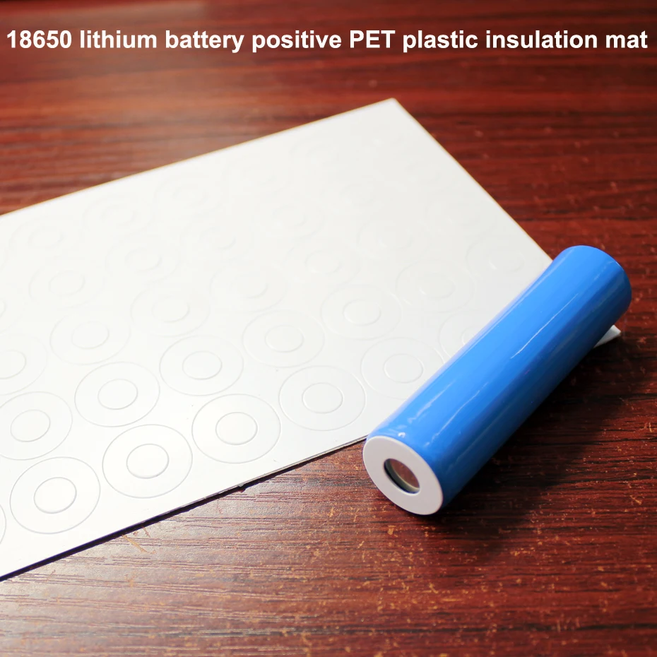 100pcs/lot 18650 Universal Battery Positive Hollow Insulation Gasket Hollow Flat Head Surface Insulation Mess 17*8*0.3MM