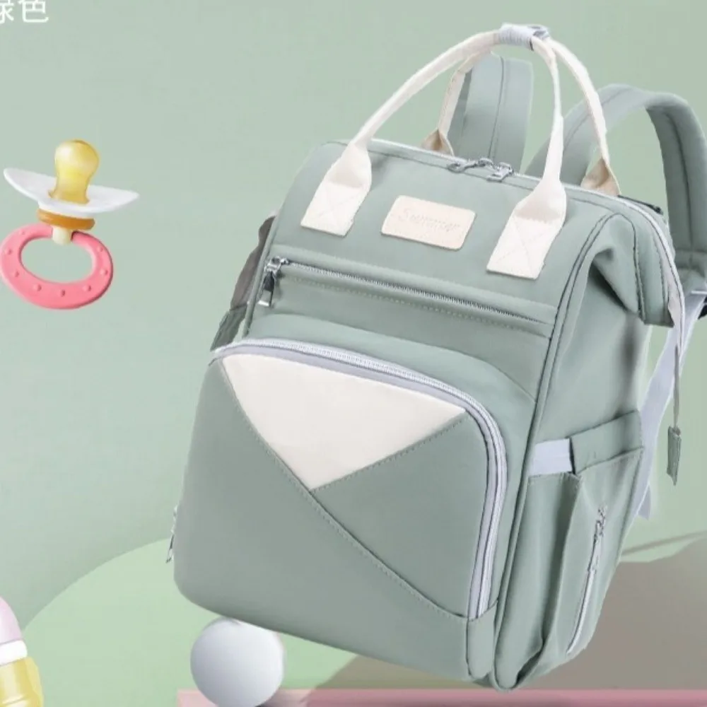 나일론 엄마 가방 다기능 방수 출산 여행 가방 절연 포켓 대용량 기저귀 가방 아기 관리