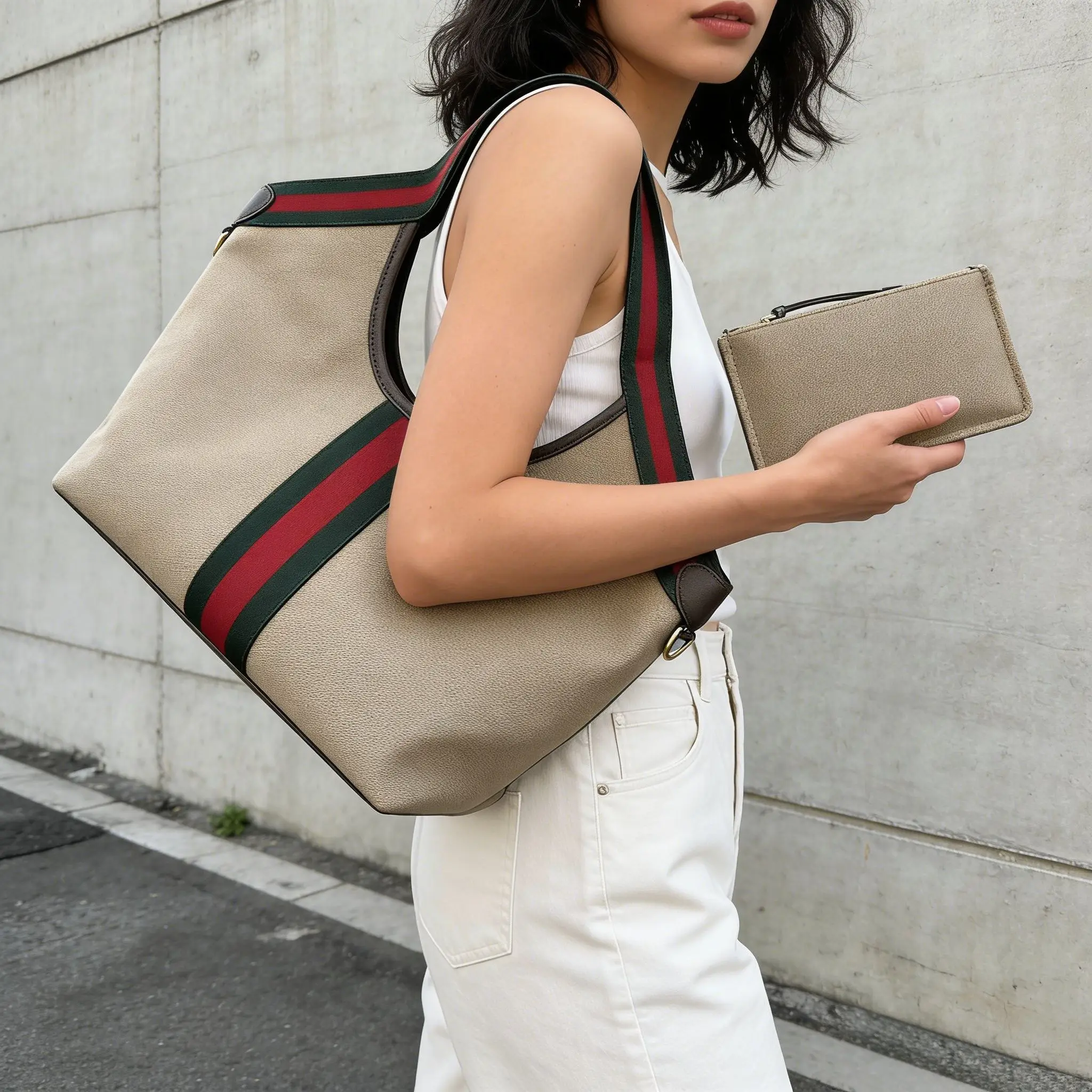 Large Capacity Women'S Shoulder Bag Luxury Design Embossed Handbag Fashionable Casual High-End Tote Bag Luxury bag