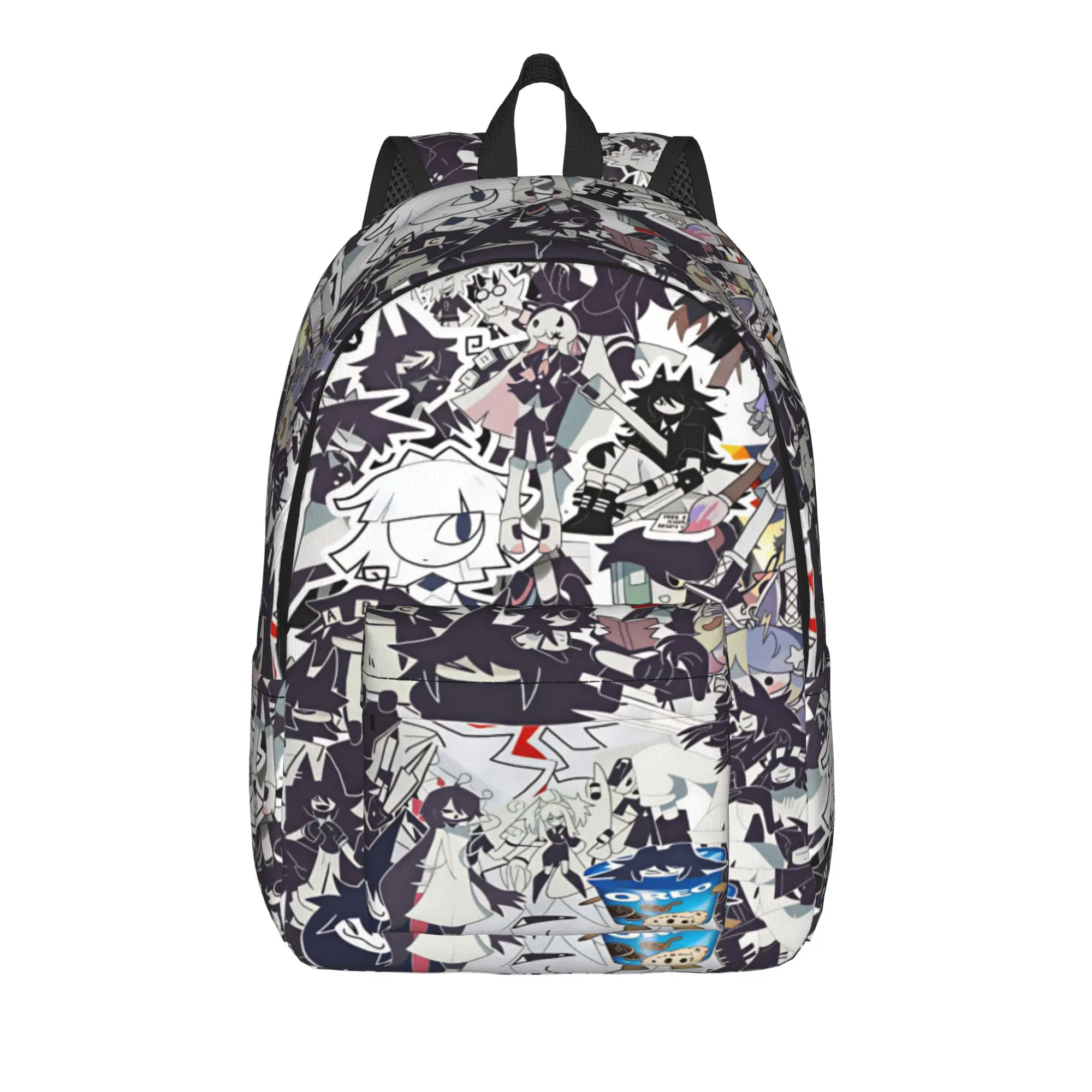 Fundamental Paper Education Anime Backpack  Student Polyester Camping Backpacks Big Casual School Bags Rucksack