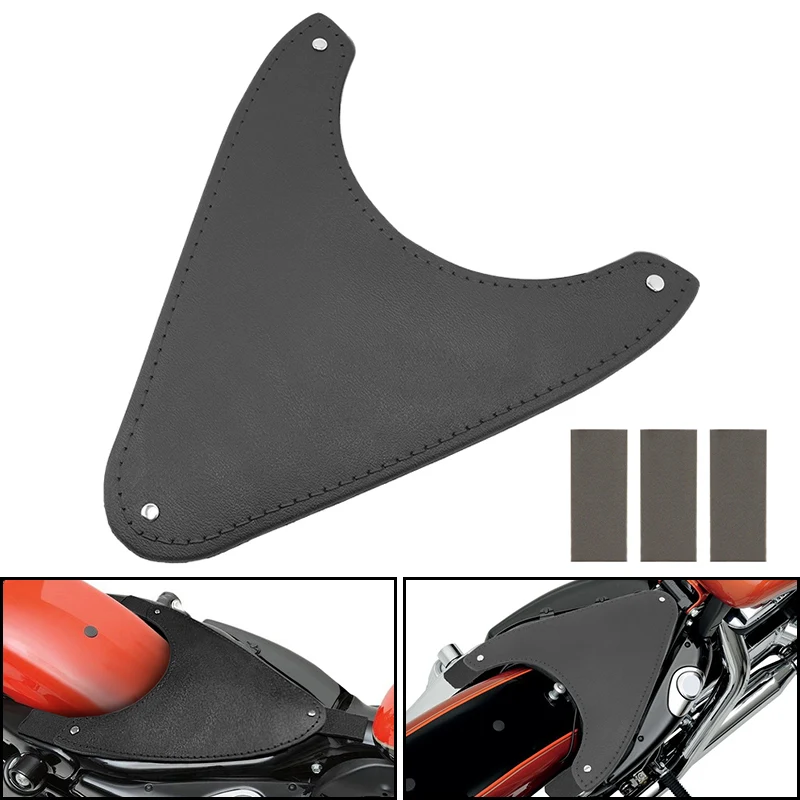 Motorcycle Black PU Leather Solo Seat Frame Cover Dust Rain Proof For Harley Sportster Touring Softail Models 1986-up