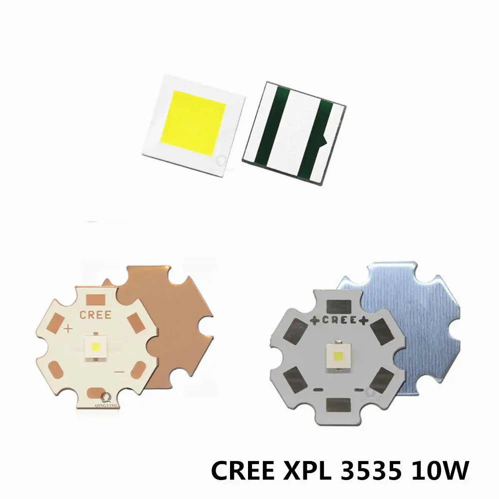 Cool White LED Chip Emissor, Lâmpada LED de alta potência, XPL HI, 10W, V6, 3A, 6000K, XP-L, HI 3535, 1100LM