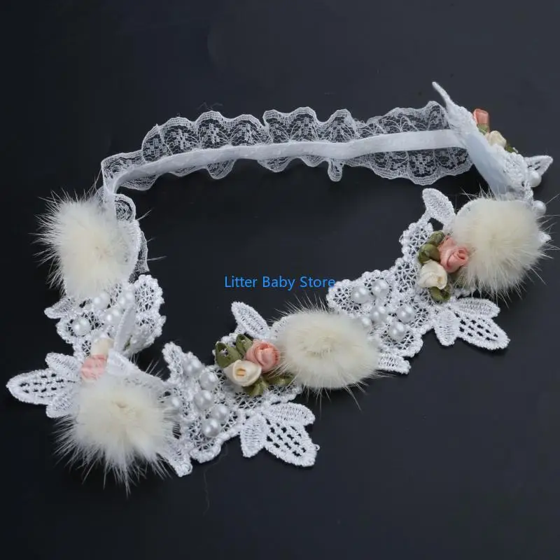 

N80C Baby Headband Newborns Photo Props Lovely Girls Headdress Infants Headwear Fashionable Kids Hairband Gift