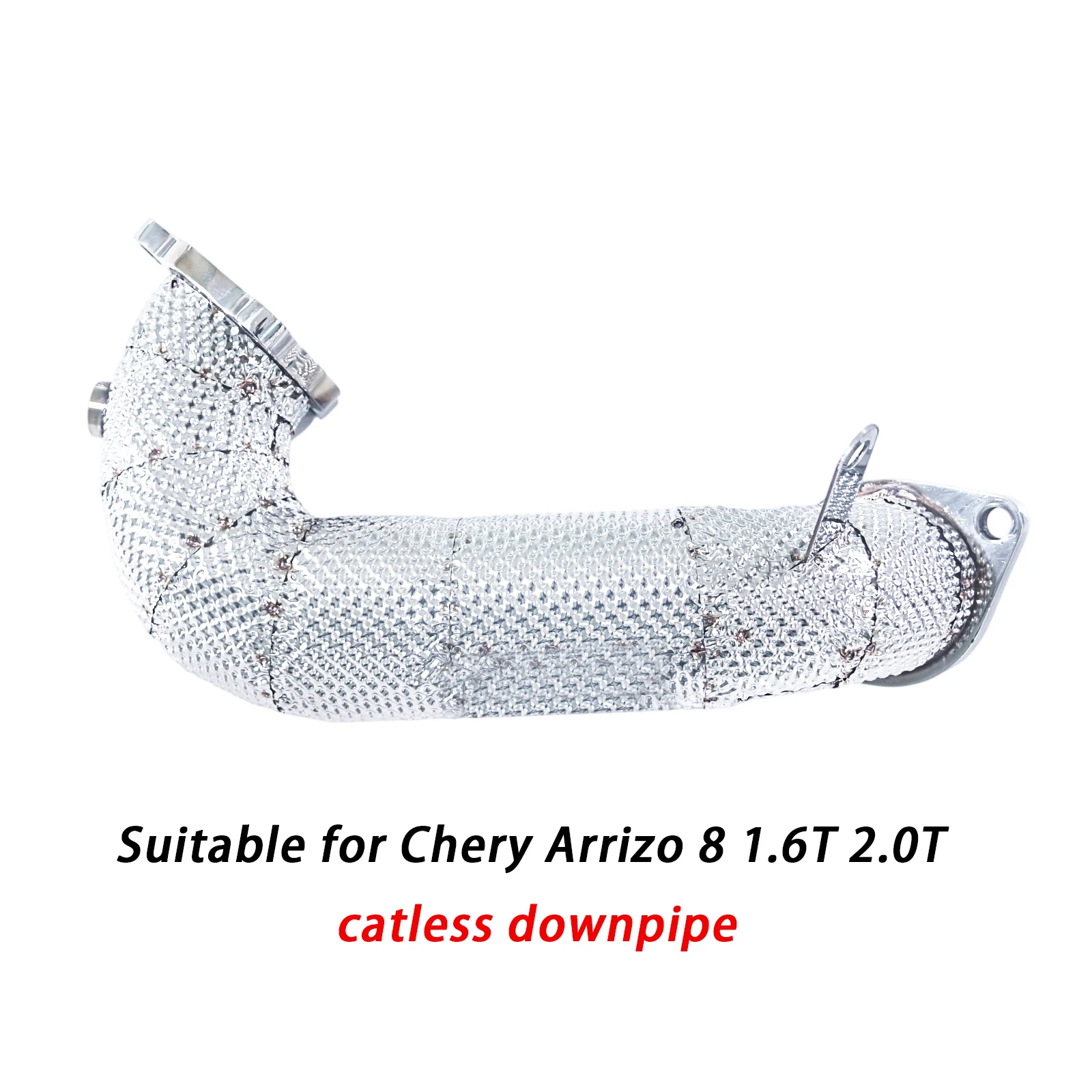 

For the Arrizo 8 1.6T 2.0T catless downpipe, SUS304 70mm pipe design. Increase sound, enhance power, customization accepted