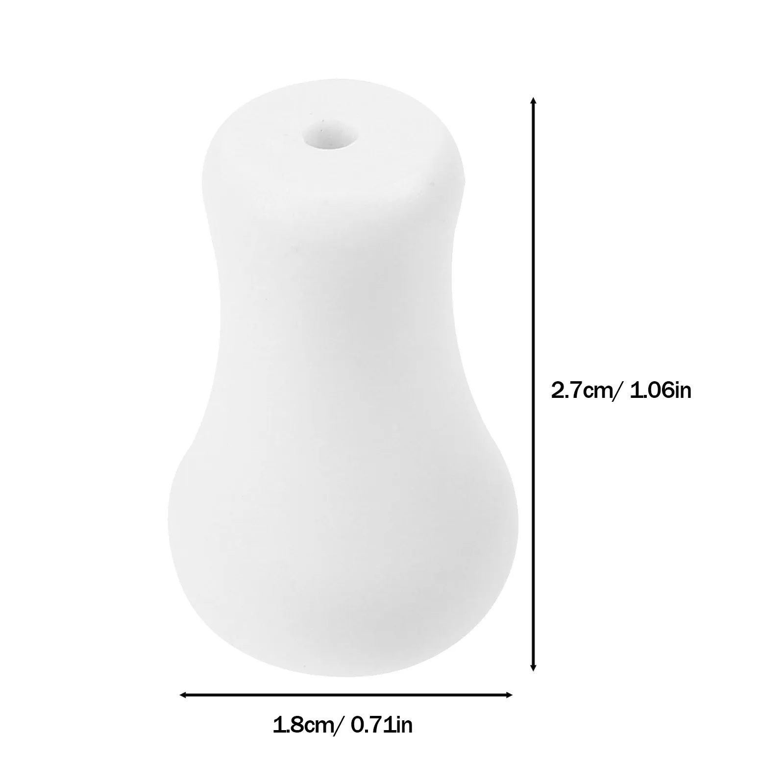 45Pcs White Blind Pull Cord Knobs Vase Shaped Plastic Shade Pulls Window Blinds Roman Shade Curtain Tassel Drops String Repair