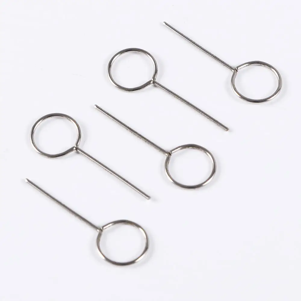 10pcs/pack Smartphone Mobile Phone Phone Key Tool Card Needle Eject Pin Sim Card Tray Ejector Removal Card Pin