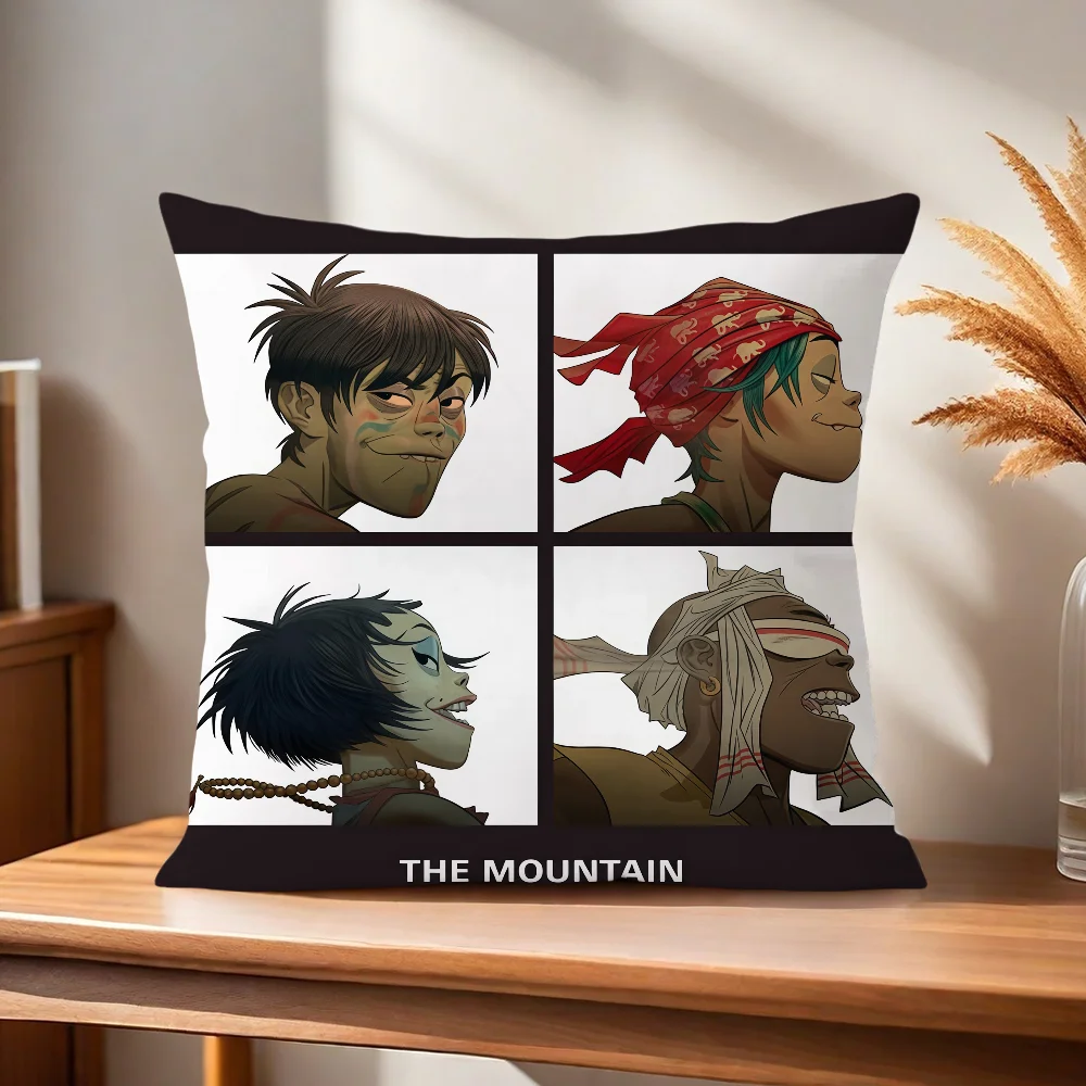 Gorillaz The Mountain Kissenbezug, Kissenbezug für Zuhause, Sofa, Wohnzimmer, Büro, Café, Auto, Kissenbezug – Detail 7