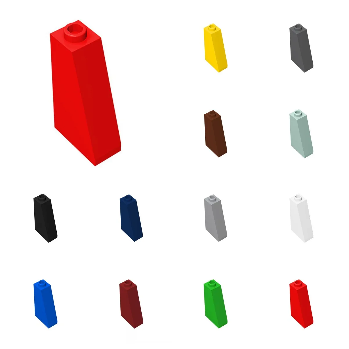 50pcs 4460 Slope 2 x 1 x 3 Undetermined Stud Type Bricks Collections Modular GBC Toy For Technical MOC Buildings Blocks