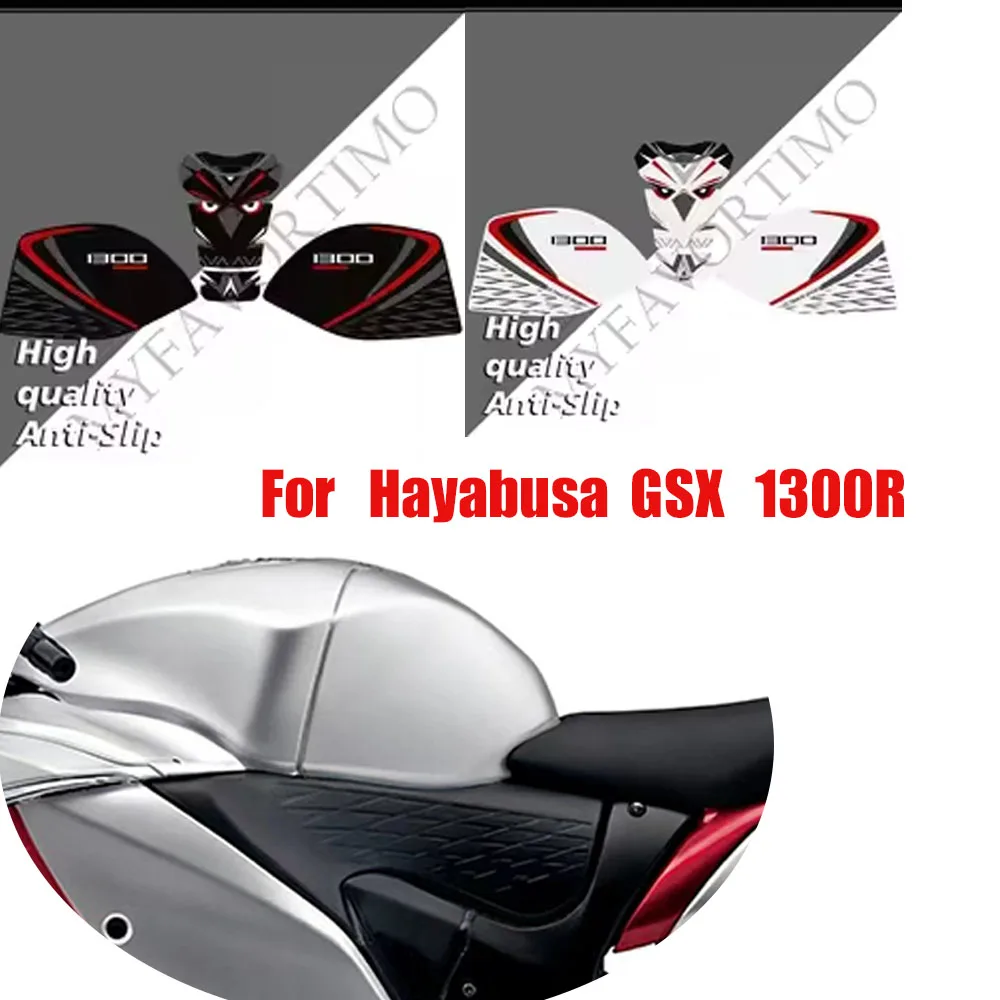 For Suzuki Hayabusa GSX1300R GSXR1300  GSXR1300  Motorcycle Fuel Tank Protector Decals  Matte Anti-slip Tank Side Grips Stickers