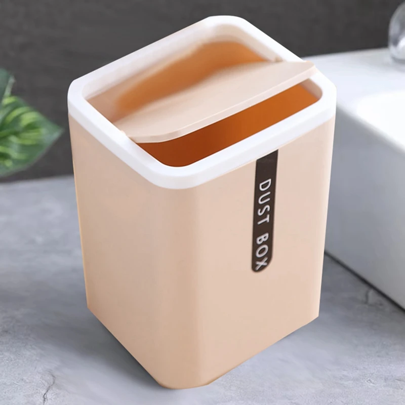 Kleine afvalbak Desktop vuilnismand Thuistafel Plastic Kantoorbenodigdheden Prullenbak Vuilnisbak Diversen Vatdoos