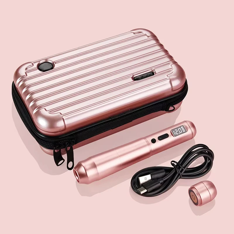 Adjustable Wireless Tattoo Machine 2.0-4.0mm Stroke Tattoo Pen With 900MA Battery Capacity Packs Permanent Makeup For Artist