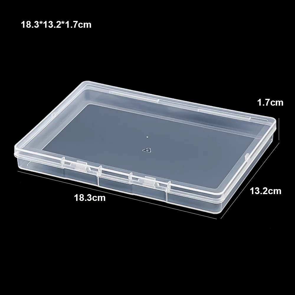 Square Packing Storage Box Transparent Durable Small Items Case Sundries Organizer Plastic Power Tools Holder