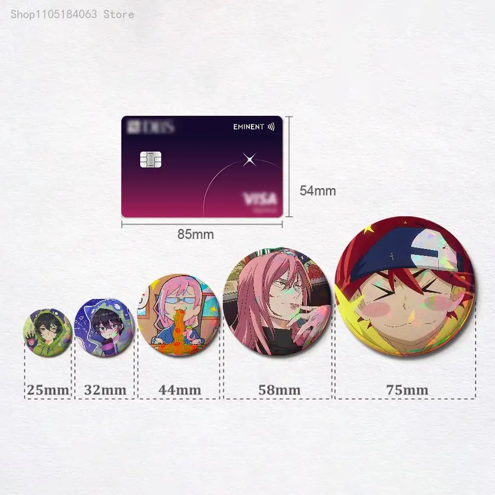 SK8 The I-Infinity Badges 25 32 44 58 75 mm Round Cosplay Pin Bag Decor Fans Collect Friends Gifts Brooch Souvenir