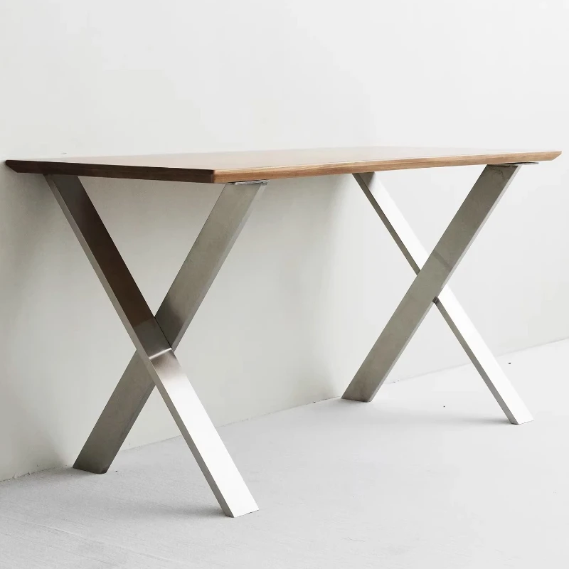 201 Stainless Steel Table Legs Brushed Base for Office Desk Marble Coffee Table Support Frame Industrial Style Furniture Feet