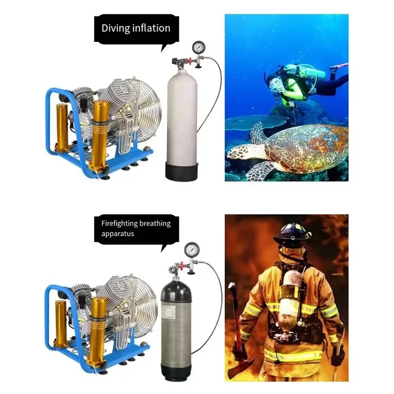 Electric High-pressure Submersible air Cylinders Positive Pressure Fire-fighting air Breathing 30MPa Compressor air Pump 5