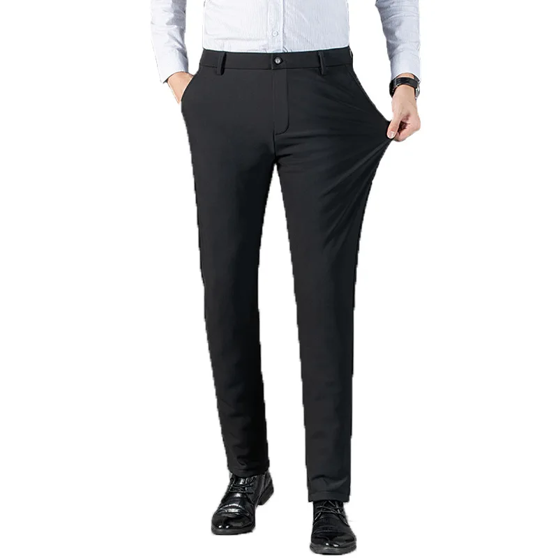 Plus Size Men's Winter White Goose Down Pants 90% Down Fill Thick Formal Business Trousers Man calca masculina plumones PT-595