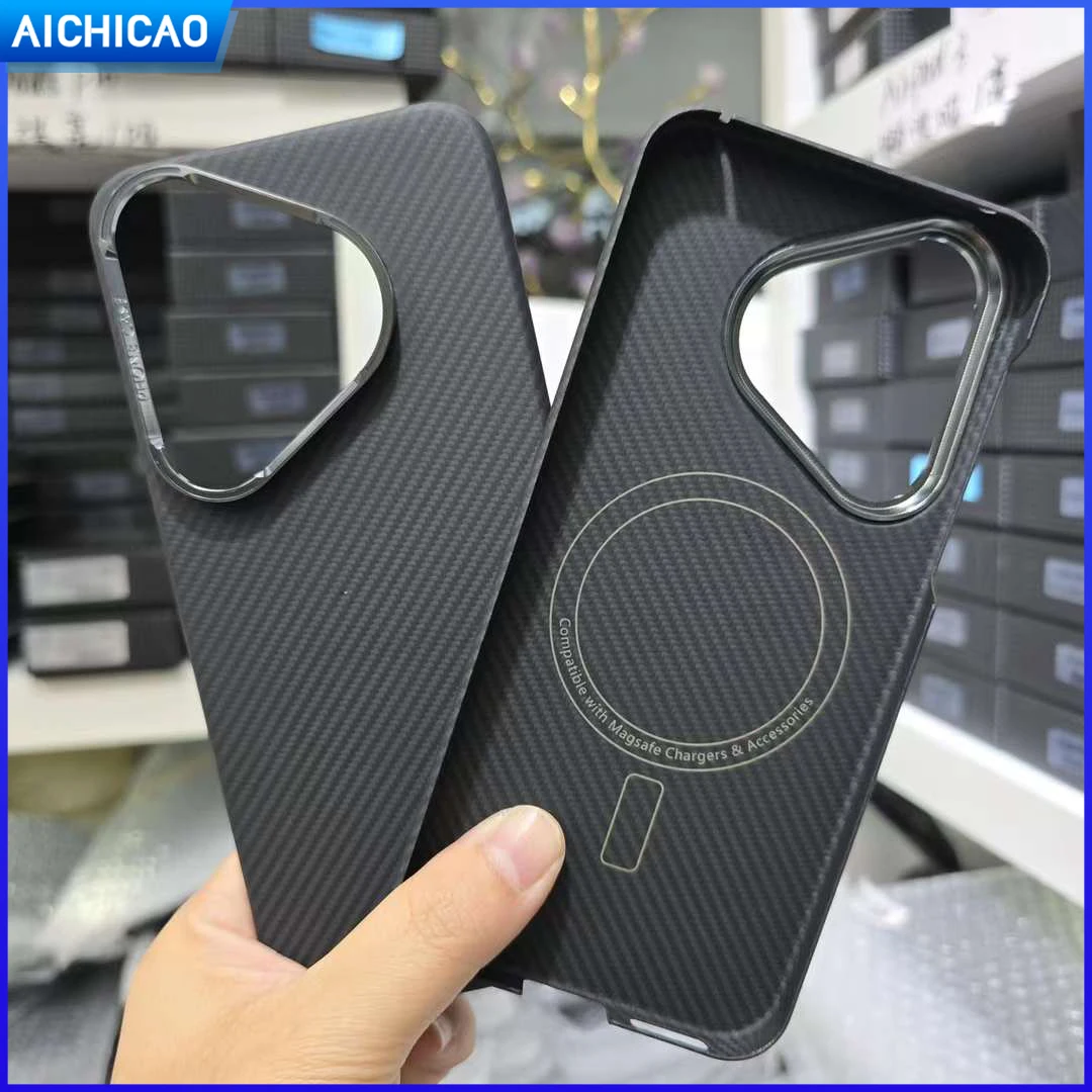 ACC-Real Carbon phone Case for Huawei Pura70 Pro, Phone Case, Aramid Fiber, Anti-Fall Ultra-Thin huawei pura 70ultra Phone Cover