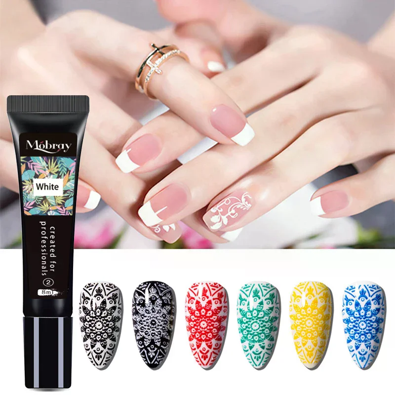 Nail Art Polish Stamping Polish Nail Art Steel Plate Printing Special Gel Transfer Phototherapy Nail Polish Gel Paints Colorful