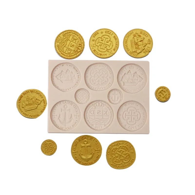 3D Bitcoin Silicone Mold Cake Molds Cake Decorating Tools Fondant Chocolate Gumpaste Mold Kitchen Accessories M777