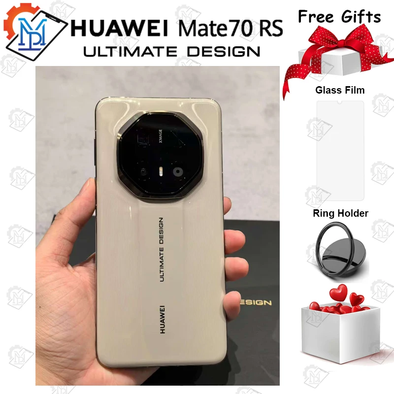 Original Huawei Mate 70 RS Ultimate Design 5G Mobile Phone 6.9 Inches 120Hz Screen Kirin 9020 HarmonyOS 4.3 Smartphone