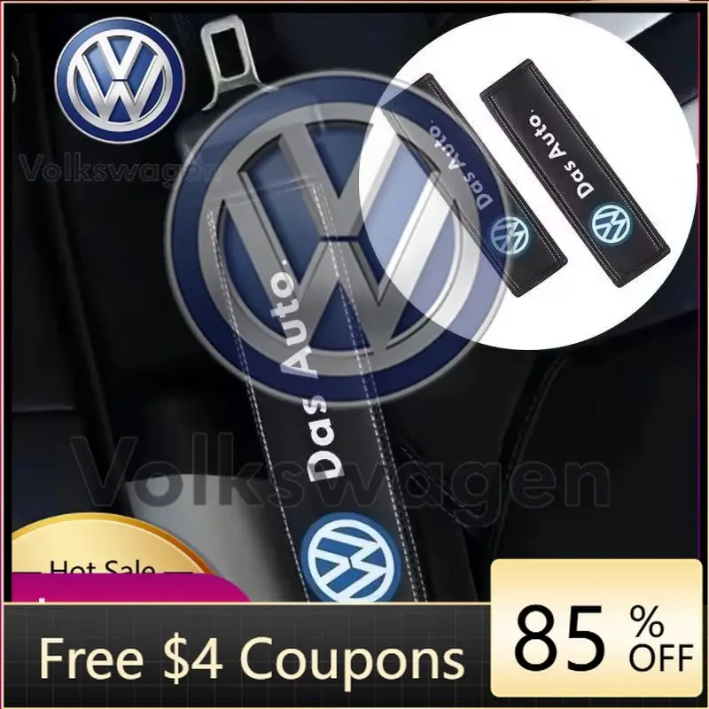 

Car Sticker 2026 Hot Styling Mouldings For VOLKSWAGEN VW Leather Car Seat Belt Pad Shoulder Protector Cover For Volkswagen Polo