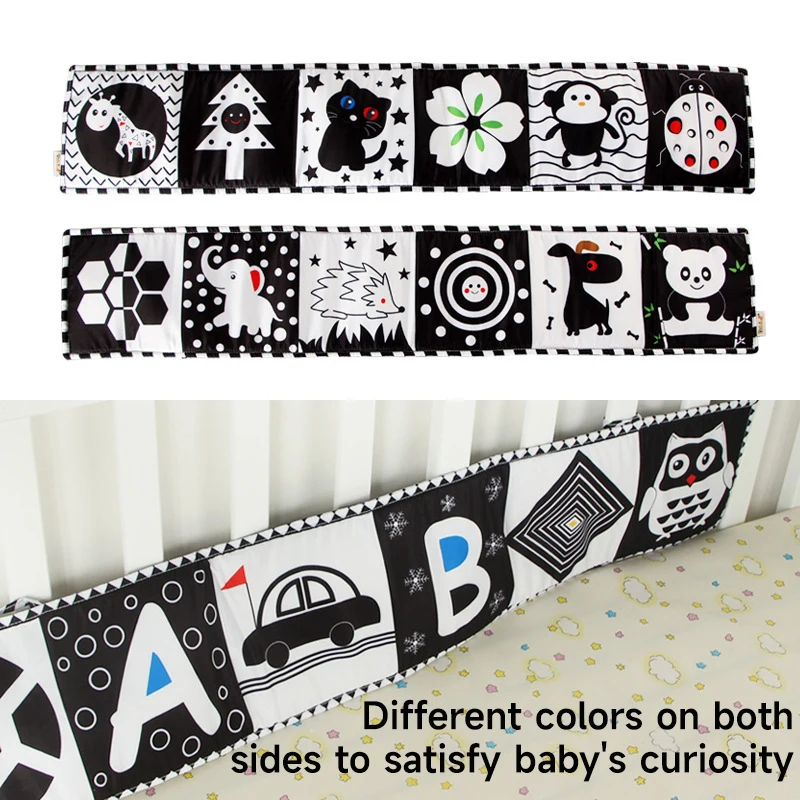

Baby Black and White Books Toy Visual Stimulation Facilitate Brain Development Toy Book High Contrast Kids Quiet Animal Book Toy