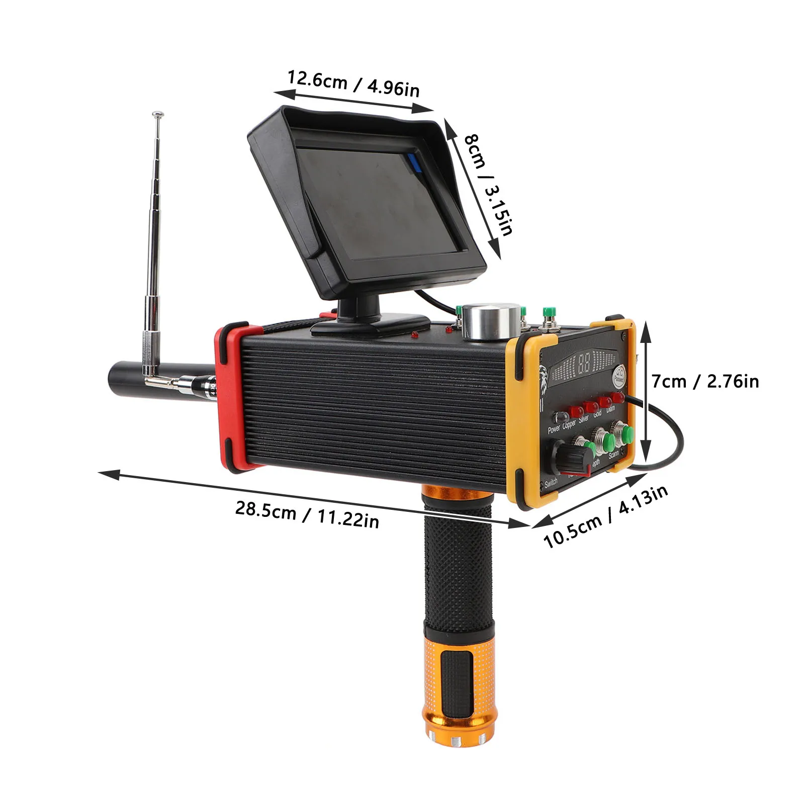 Underground Metal Detector Display Screen  Positioning High Accuracy High Efficiency Metal Detector for Gold for Copper