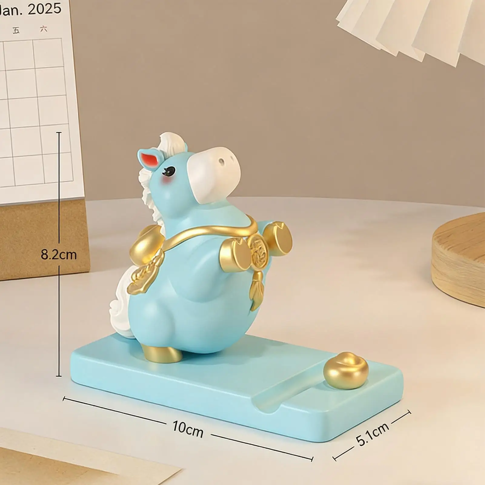 

Подставка для телефона, дизайн лошади, колыбель для мобильного телефона, украшения, благословение богатства, милый держатель для телефона для девочек-подростков, детей, женщин, домашний туалетный столик