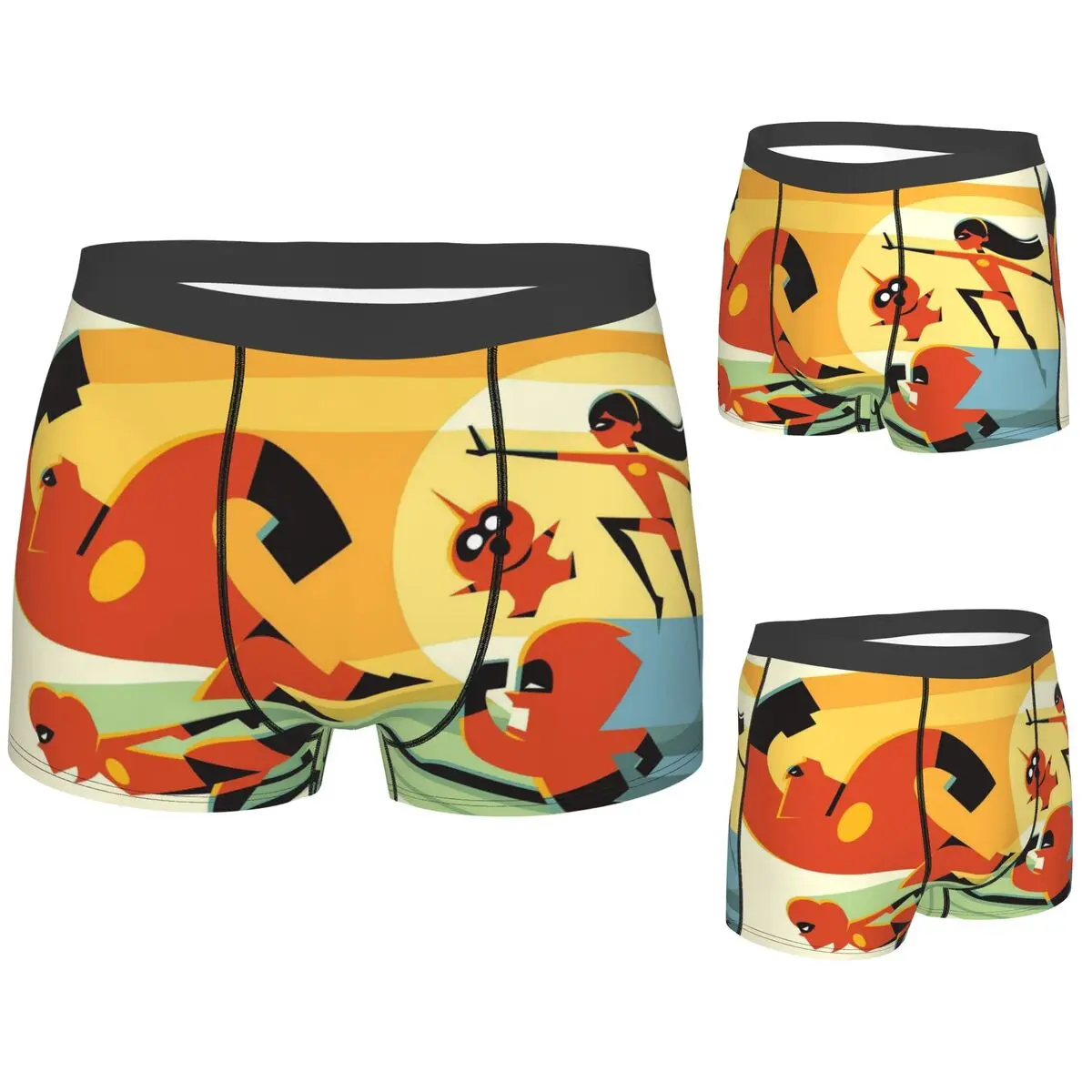 

Boxer Underpants Shorts The Incredibles Cartoon Panties Male Soft Underwear for Homme Man Boyfriend Gift