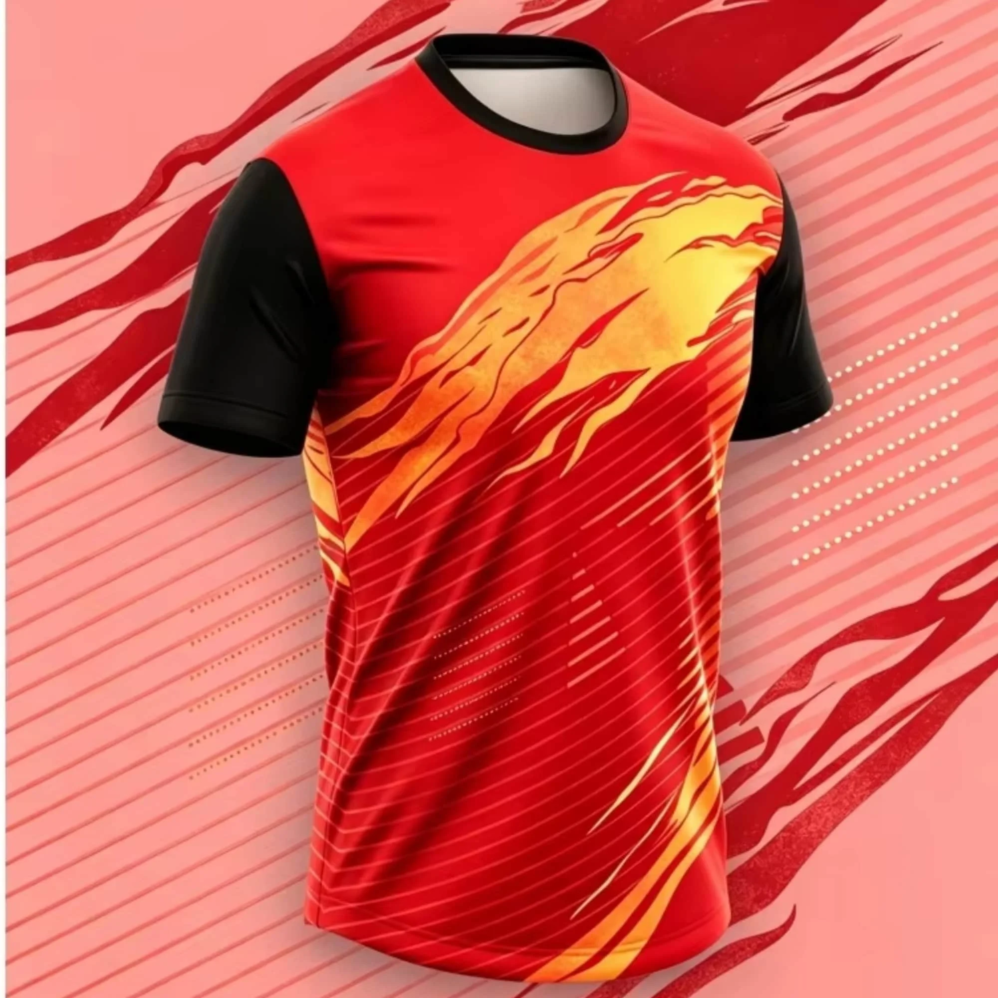 Einfaches Modisches 3D-Druck Fitness T-Shirt Herren Outdoor Lauf-Tee Badminton Sport Herren T-Shirt Lässiges Oberteil – Detail 7