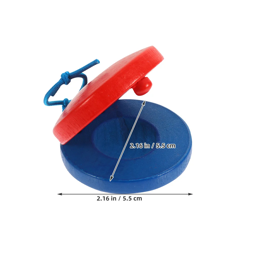 10 قطعة صنجات الأصابع الخشبية المصفقين اليدوي تصميم صديق للأطفال أورف التعليم التكامل المحمولة تنوعا أصيلة #4