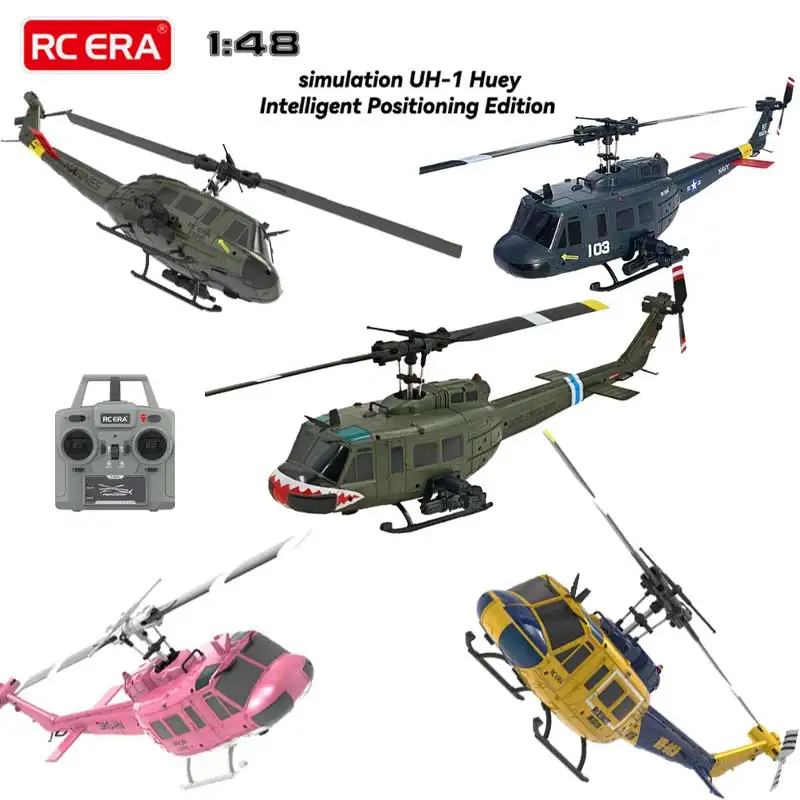 C032 UH-1 brushless RTF RC Elicottero Giroscopio a 6 assi One Click 3D Flip Posizionamento del flusso ottico UH1 modello di elicottero Hobby Toy